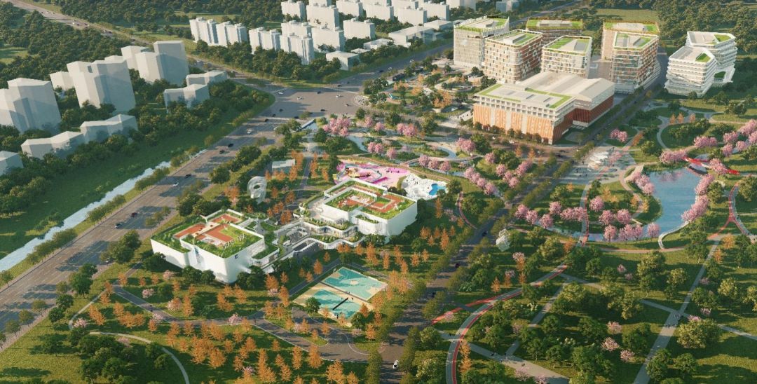 发展新鼓点｜嘉定这座综合公园建设进度如何？快和小嘉一起来“云监工”↑(图1)