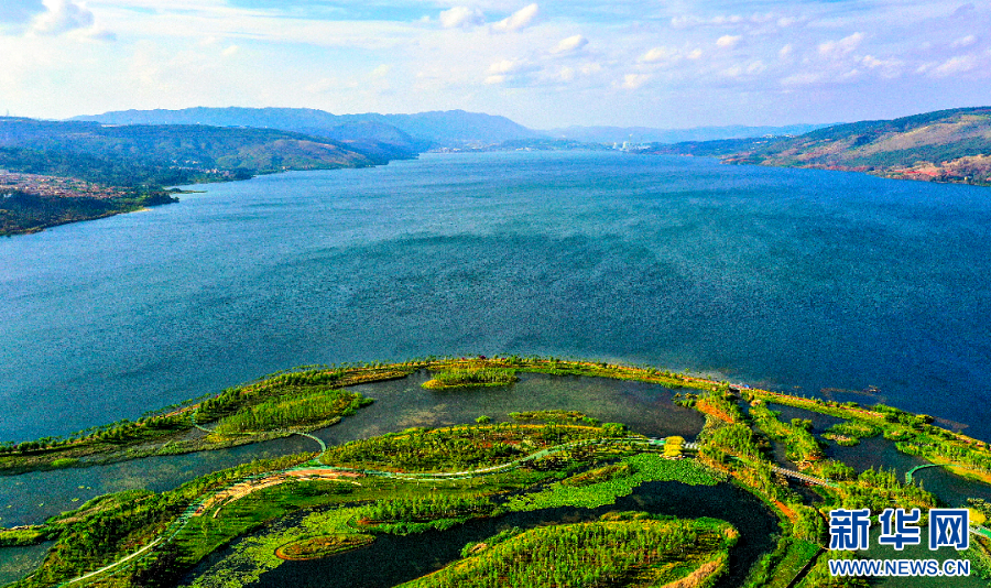 打好“两张牌”昆明阳宗海风景名胜区勾勒旅游发展新画卷_新华网(图1)