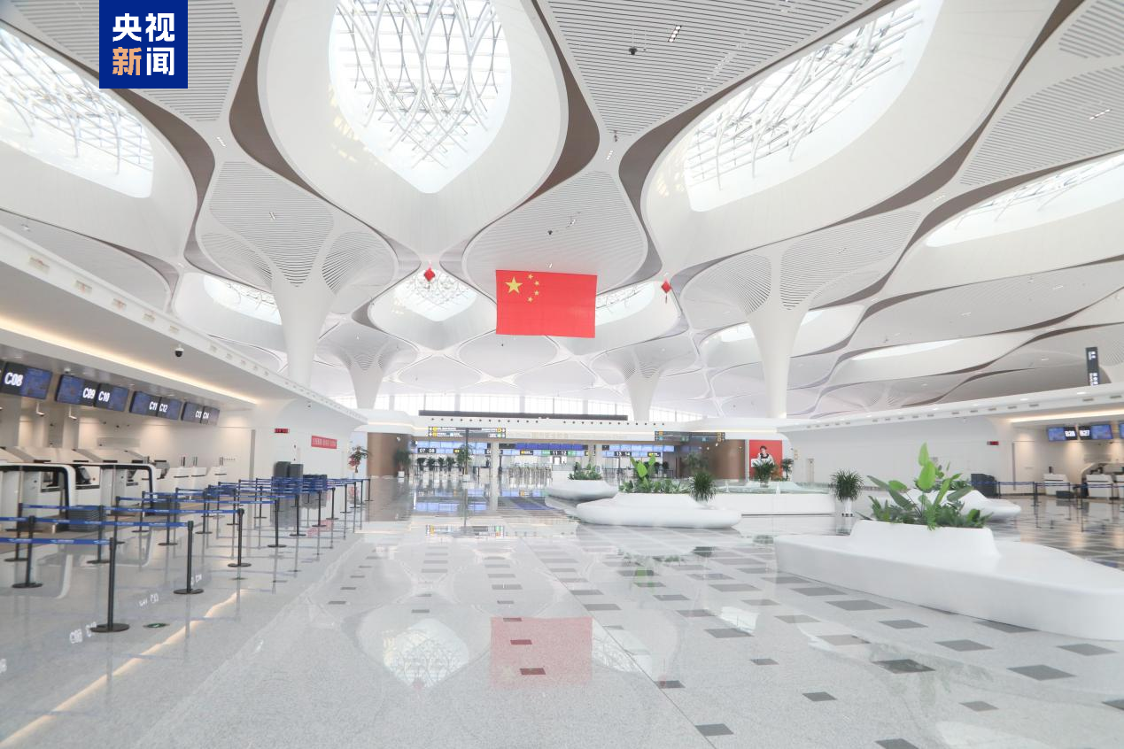 兰州中川国际机场三期建成投运20日将正式转场新航站楼(图1)