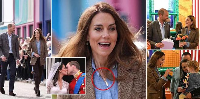 温馨！凯特威廉结婚14周年出行低调服饰藏爱意探访社区显温情(图2)