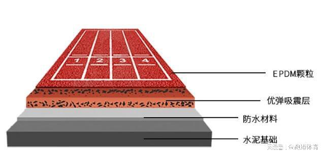 塑胶跑道大起底：一文看懂它的组成结构(图2)