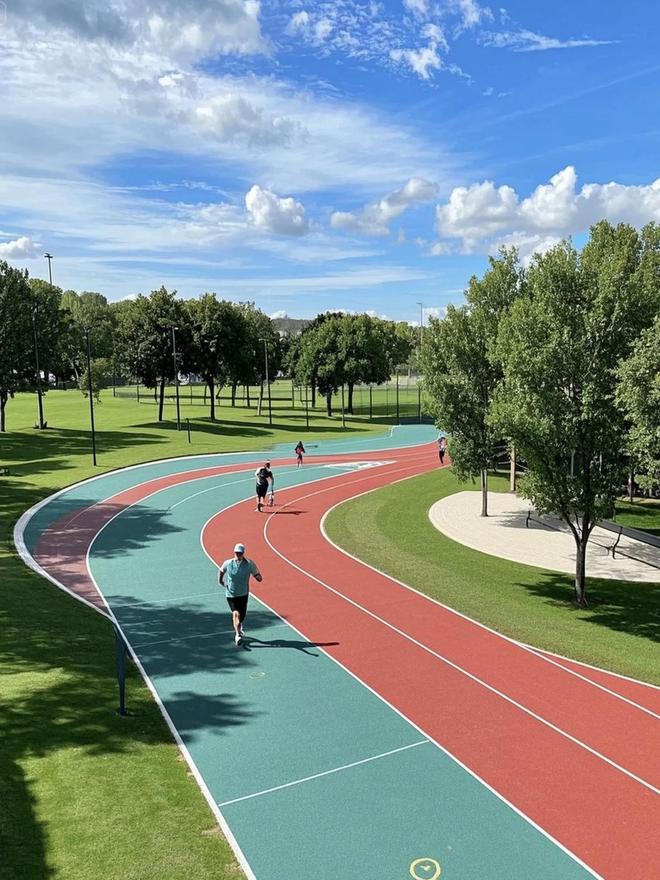 B体育：塑胶跑道基层一定要铺沥青吗？(图2)