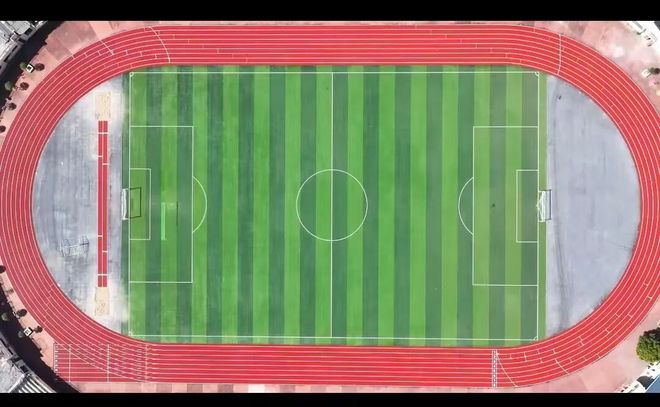 B体育：耒阳市体育馆更换全新塑胶跑道！(图5)