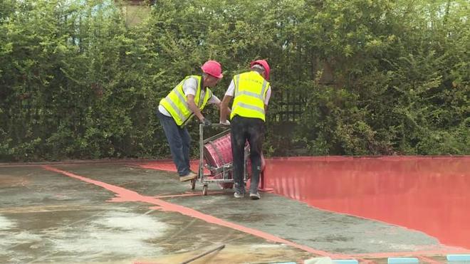 跑道翻新食堂重建宿城区25所学校加紧“焕新”迎开学(图4)